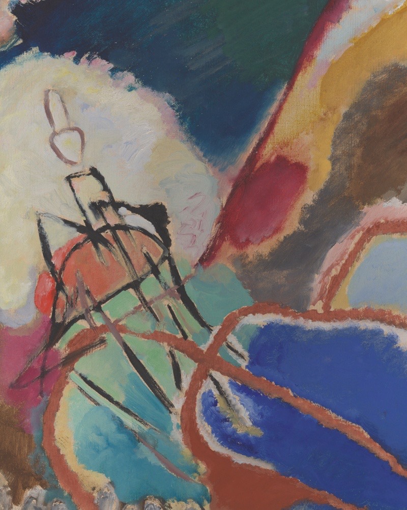 Detail of Wassily Kandinsky's “Improvisation No. 30” (1913)